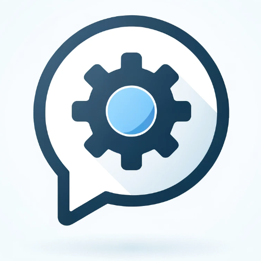 DALL·E 2023-11-10 22.24.59 – Minimalist icon design for a ‘Custom Instructions Generator’ helper, strictly without any shadow and with a fully transparent background. The icon sho
