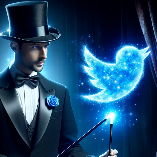 DALL·E_2023-11-11_16.30.36_-_An_image_of_a_magician_in_a_classic_black_tuxedo_and_top_hat,_with_a_wand_in_one_hand_and_blue_magical_sparks_emanating_from_the_wand._The_sparks_are_