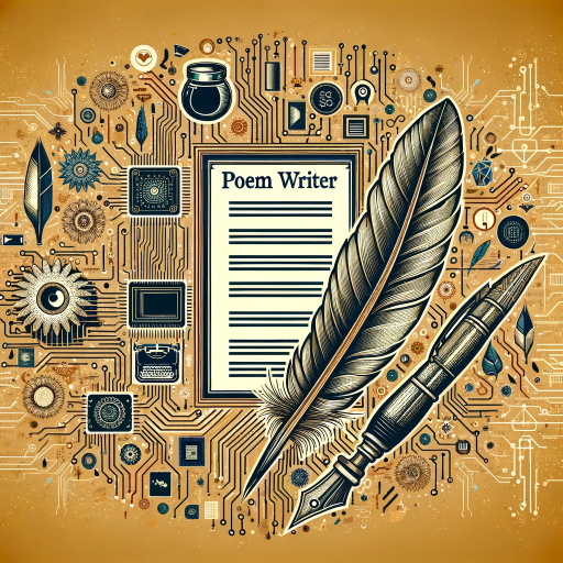 DALL·E 2024-01-14 00.02.47 – A visually appealing and artistic representation of ‘Poem Writer’, an AI tool for writing poems. The image should depict elements of poetry and creati