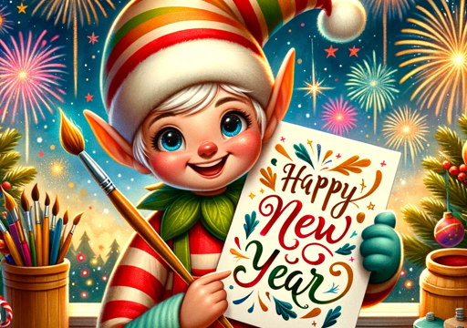 2024 New Year’s Card Elf